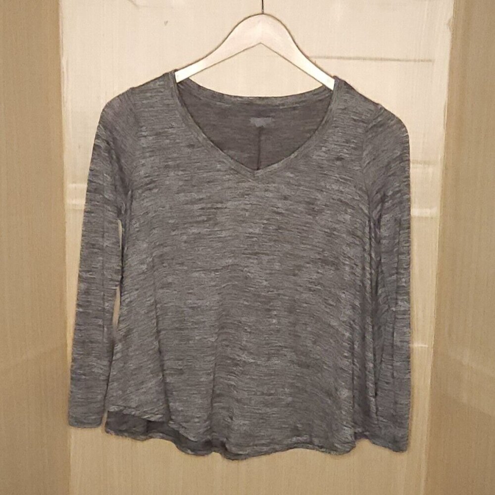 Aerie Womens Grey Long Sleeve Swing Top XS